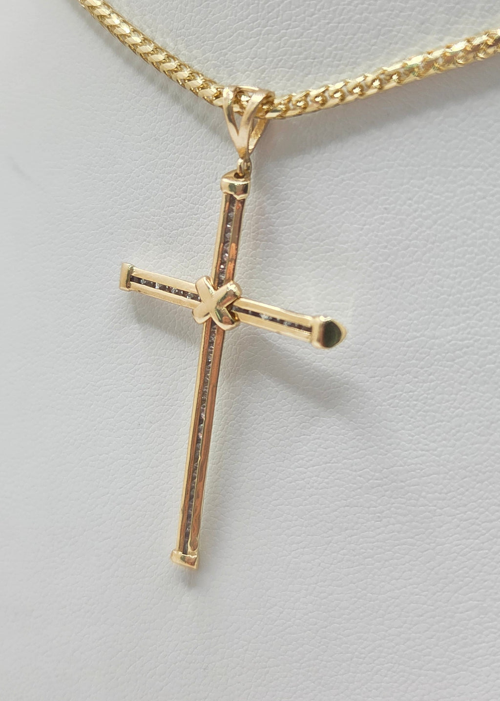 14K FINE CZ CROSS PENDANT – JY Jewelry Wholesale
