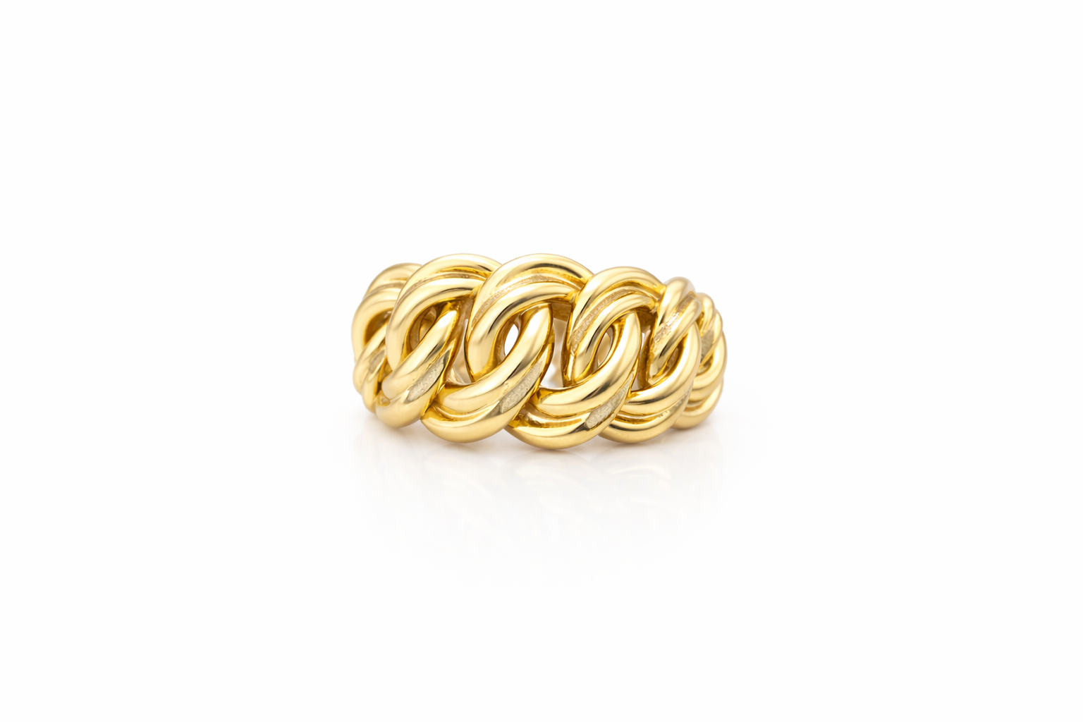 14K CHAIN STYLE RING – 6.5 & 7 & 7.5 – JY Jewelry Wholesale