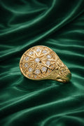 10K ROUND STAR DESIGN SMALL ROSETTA MAN'S RING – 12-12.5 – JY Jewelry Wholesale