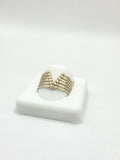 10K DELICATE V DESIGN WOMAN'S RING – 8 – JY Jewelry Wholesale
