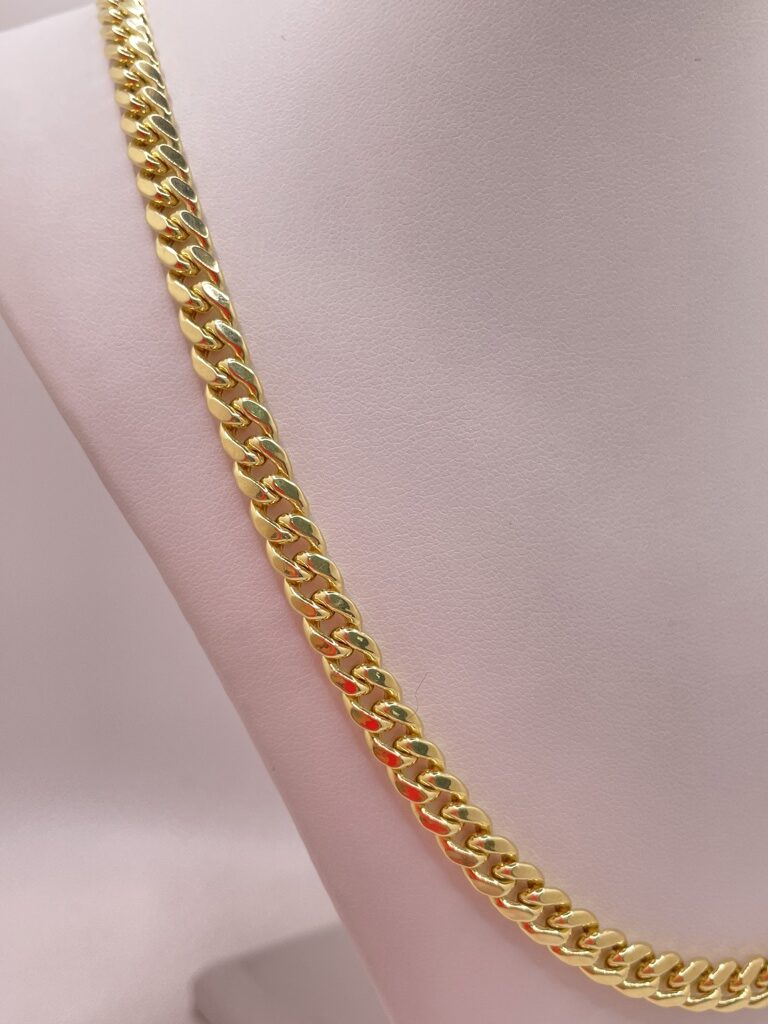 10K SEMISOLID MIAMI CUBAN CHAIN 20" 7MM WHEIGHT 24.2GR – JY Jewelry Wholesale
