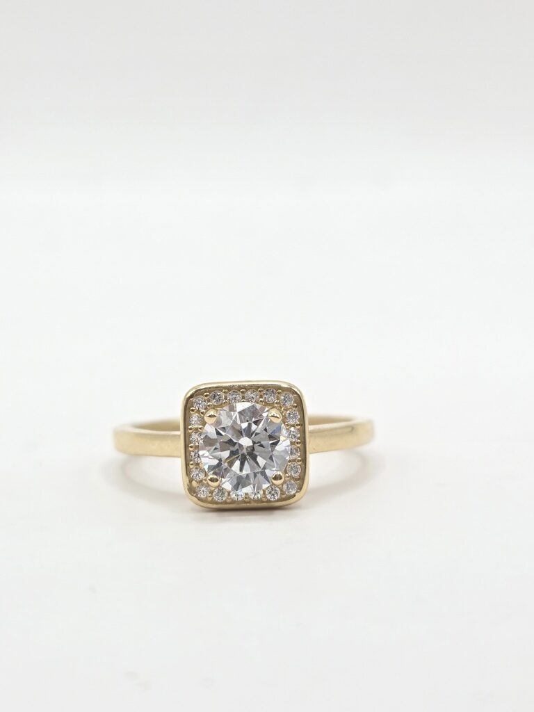 14K DELICATE SQUARE PROMISE RING – 7 – JY Jewelry Wholesale