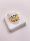 10K INTERTWINED STYLE RING WITH SQUARE CHAINS AND ZIRCONIA DETAILS – 8 – JY Jewelry Wholesale