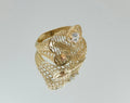 14K MODERN NET SYLE RING – 7.5 – JY Jewelry Wholesale