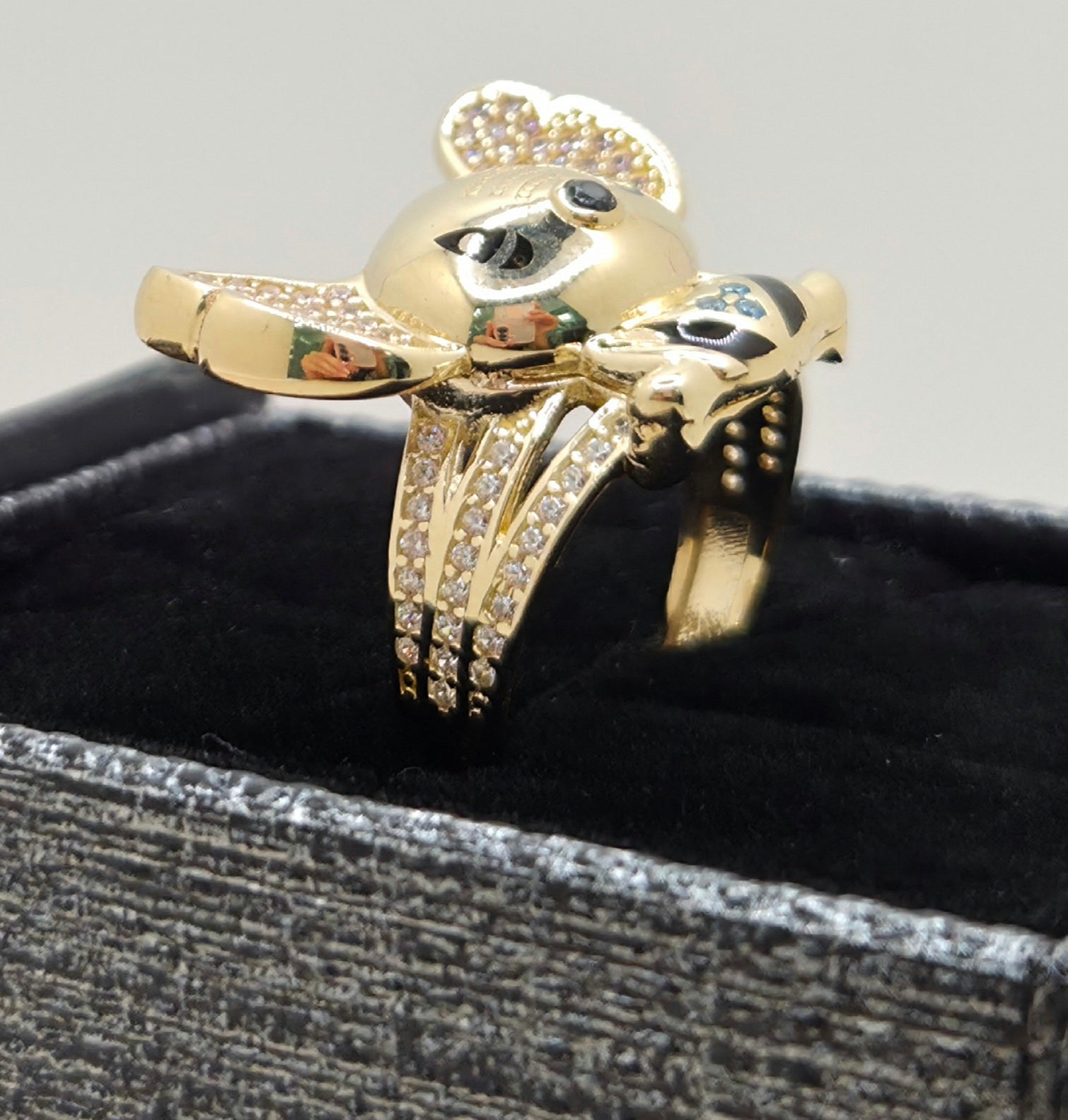 10K CZ DELICATE STITCH RING – 9 – JY Jewelry Wholesale