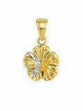 14K SMALL HAWAIIAN FLOWER PENDANT – JY Jewelry Wholesale