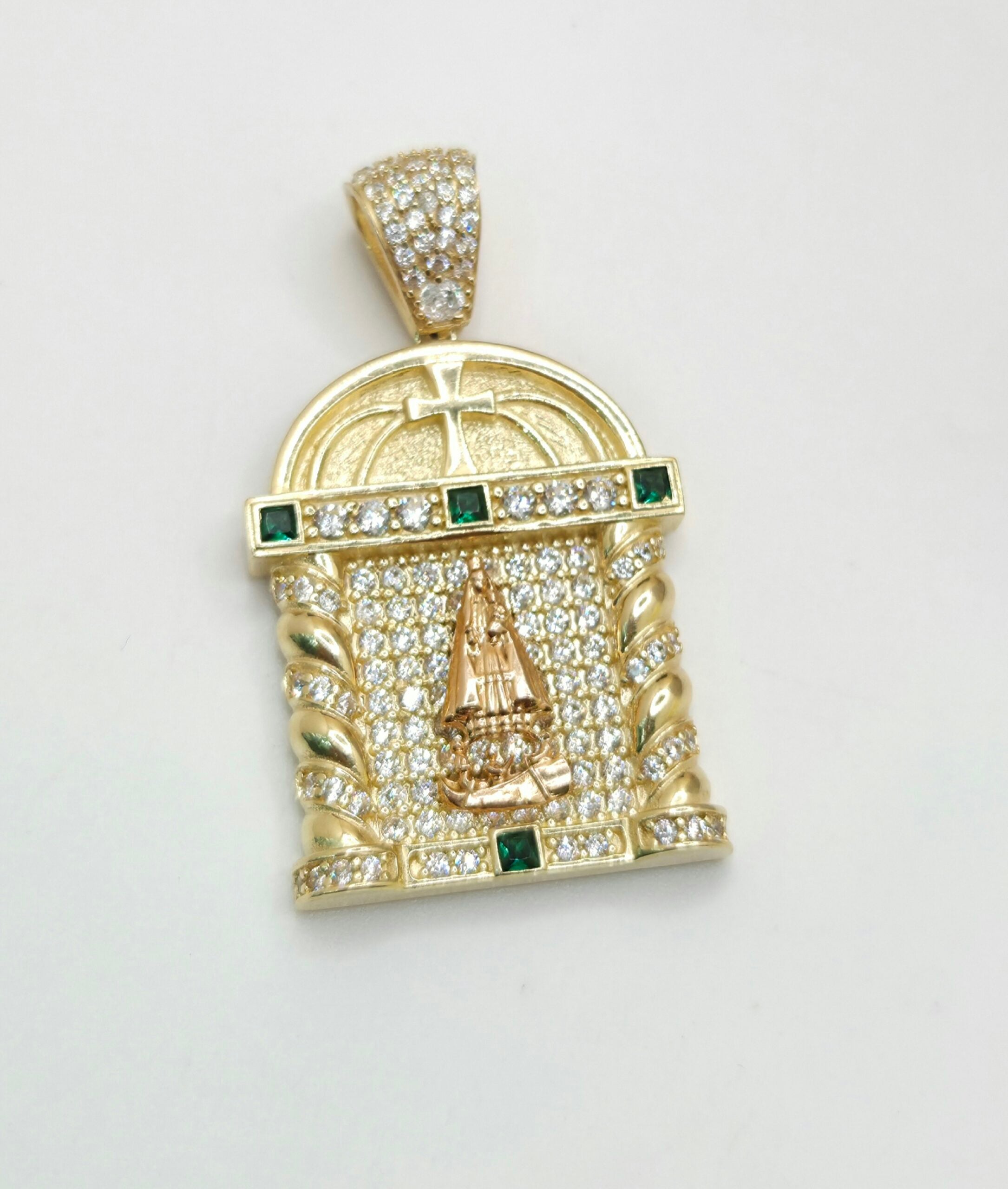 14K CZ HOUSE STYLE CARIDAD PENDANT – JY Jewelry Wholesale