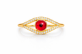 10K RED EYE RING – 7-8 – JY Jewelry Wholesale
