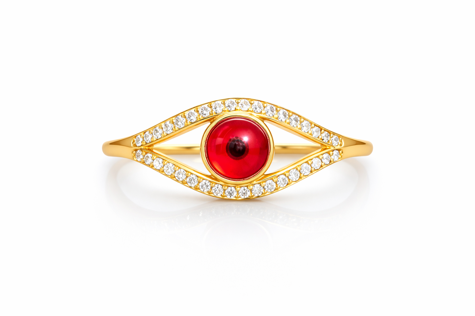 10K RED EYE RING – 7-8 – JY Jewelry Wholesale