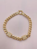 10K CUBAN LINK BRACELET WITH GREEK DETAIL 6.5MM – JY Jewelry Wholesale