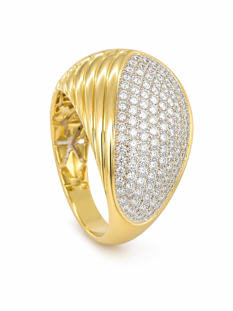 10K PUFFY RING – 6.5 – JY Jewelry Wholesale