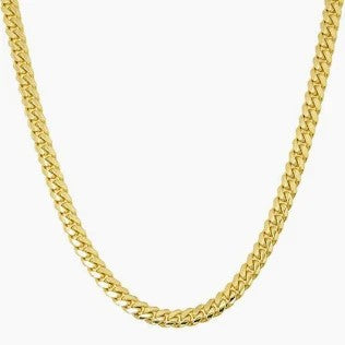 10K SOLID MIAMI CUBAN CHAIN – 20" 7MM – JY Jewelry Wholesale