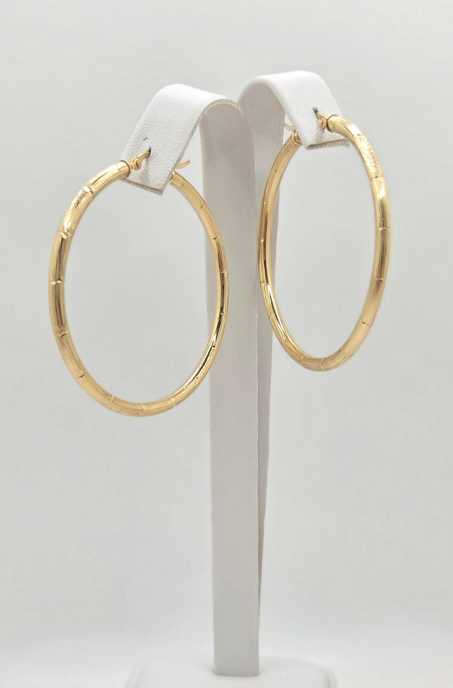 10K FINE BAMBOO HOOPS EARRINGS – JY Jewelry Wholesale
