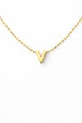 10K CHAIN ??WITH LETTER "V" PENDANT – 18 – JY Jewelry Wholesale