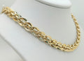 10K DOUBLE LINK DESIGN NECKLACE – 18" 10MM – JY Jewelry Wholesale