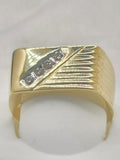 14K CLASSIC SIGNET DIAMOND RING – 9.5 – JY Jewelry Wholesale