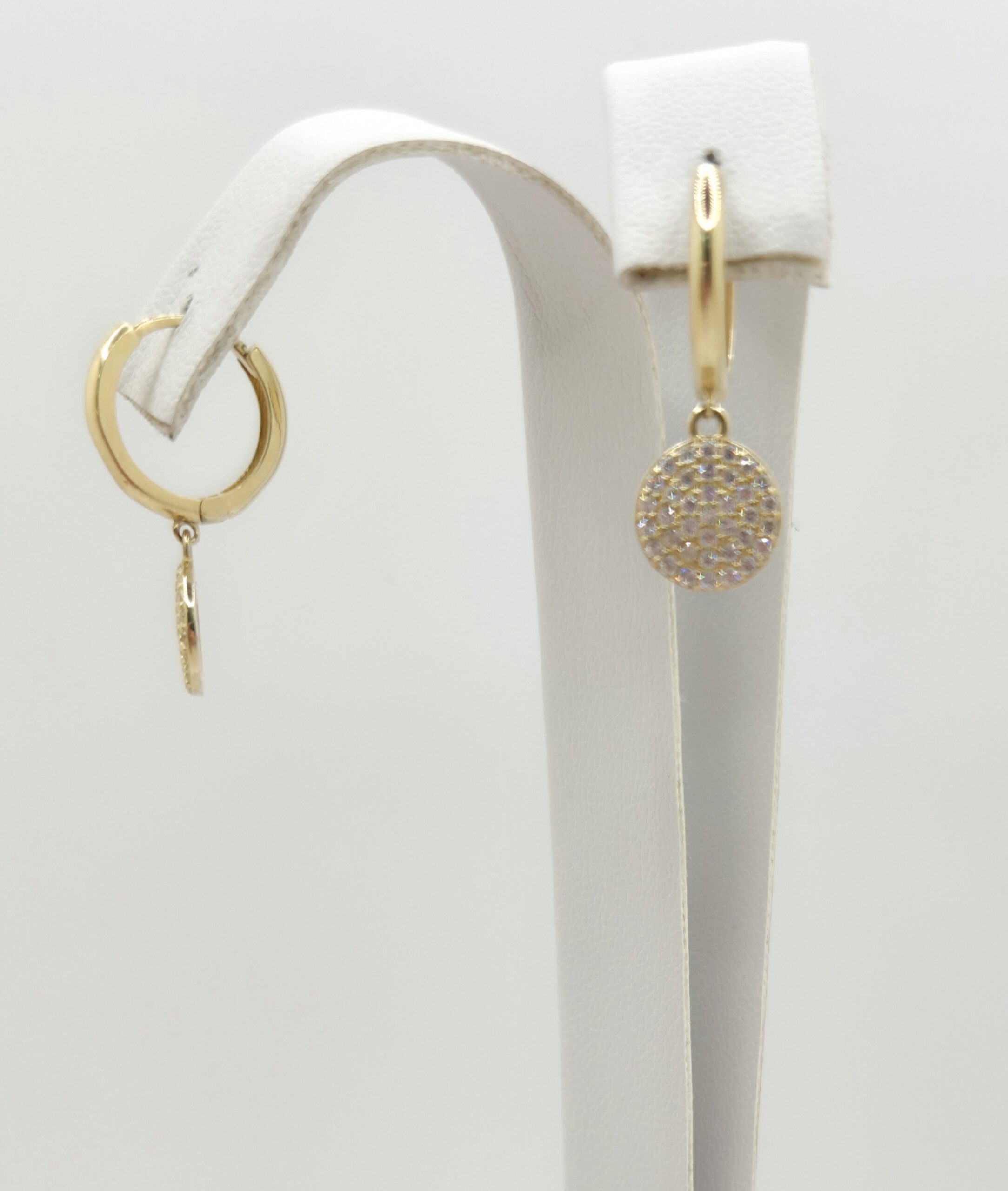 10K DELICATE CZ ROUND PENDANTS EARRINGS – JY Jewelry Wholesale