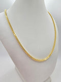 10K HOLLOW FRANCO CHAIN – 22" 3MM – JY Jewelry Wholesale