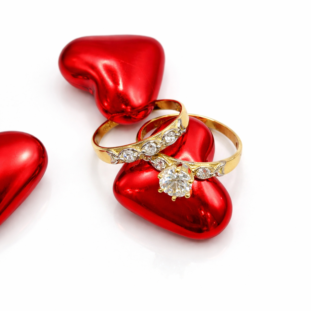 10K TWO TONE ENGAGEMENT WOMAN'S RING – 8 – JY Jewelry Wholesale