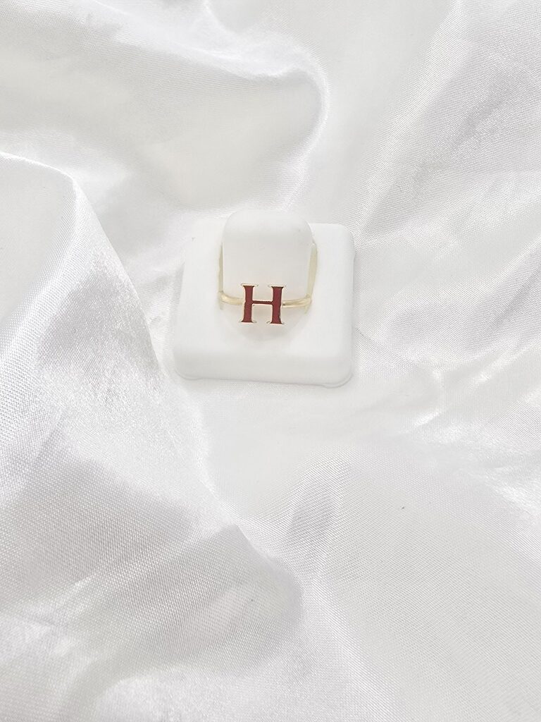 14K "H" LETTER RING – 7 – JY Jewelry Wholesale