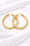 10K MODERN GREEK CROOKED HOOPS EARRINGS – 5 – JY Jewelry Wholesale