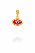 14K SIMPLE AND PRETTY RED EYE PENDANT – JY Jewelry Wholesale