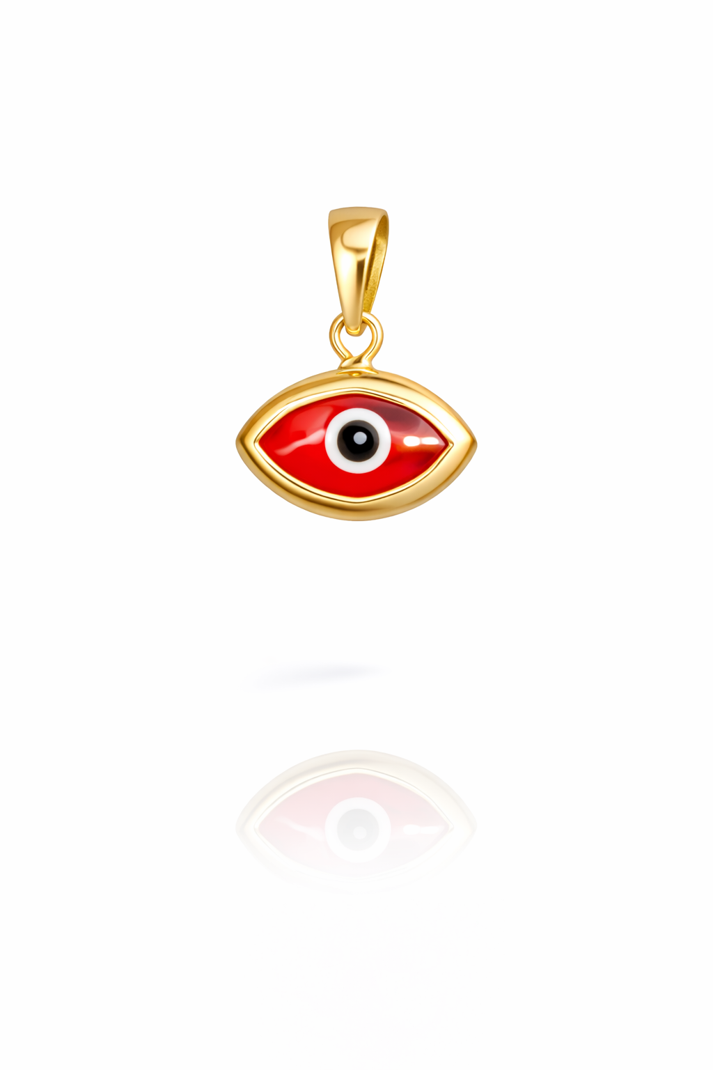 14K SIMPLE AND PRETTY RED EYE PENDANT – JY Jewelry Wholesale