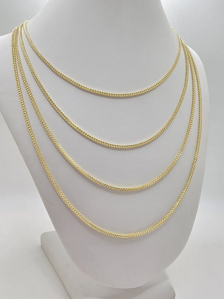 10K HOLLOW FRANCO CHAIN – 1.5MM 24" – JY Jewelry Wholesale