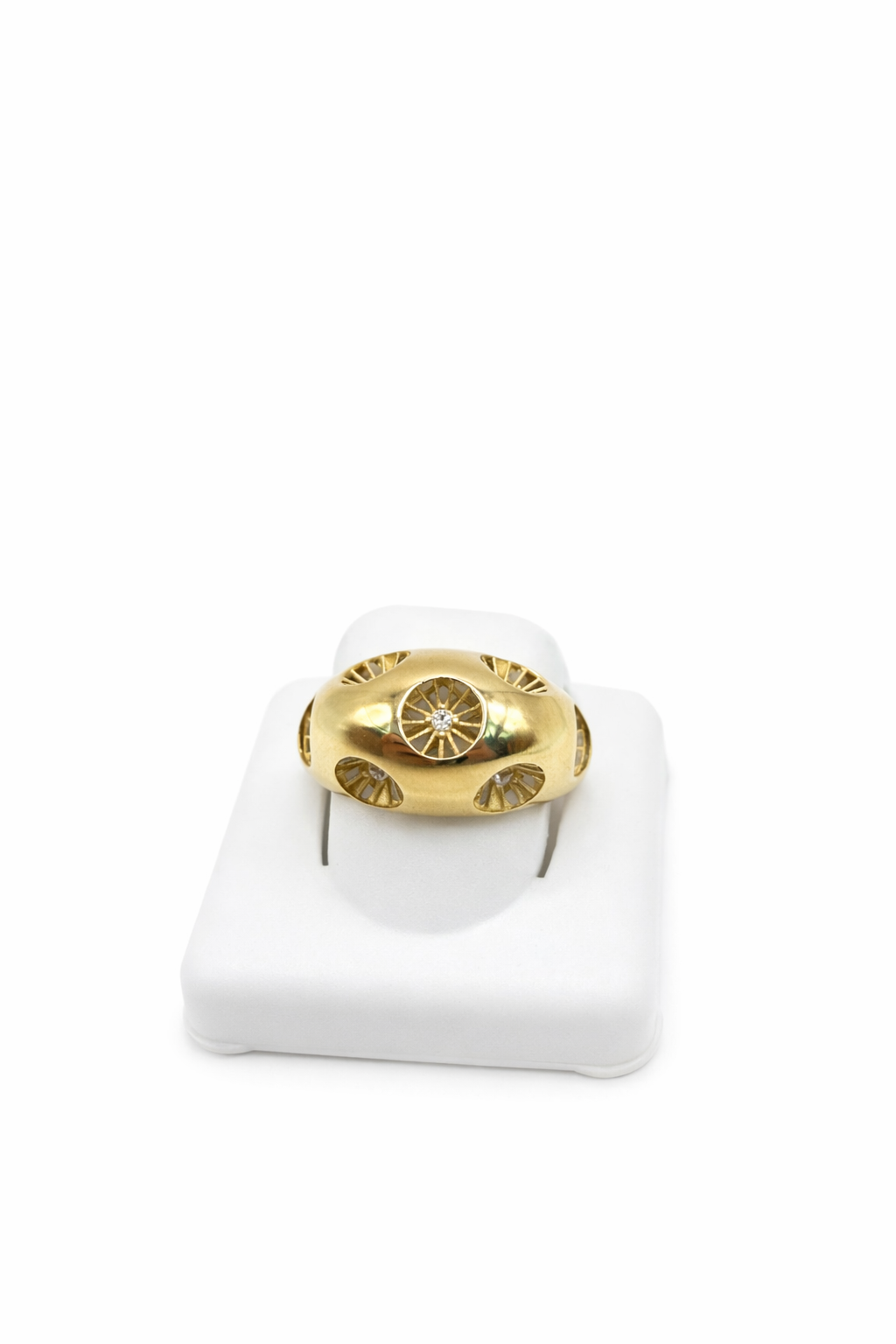 10K MODERN HONEYCOMB STYLE RING – 8.5 – JY Jewelry Wholesale