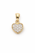 10K YELLOW GOLD SMALL HEART DIAMOND PENDANT – JY Jewelry Wholesale