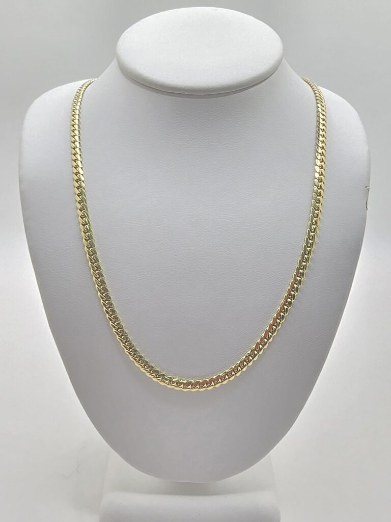 10K SOLID MIAMI CUBAN CHAIN 18" 3MM – JY Jewelry Wholesale