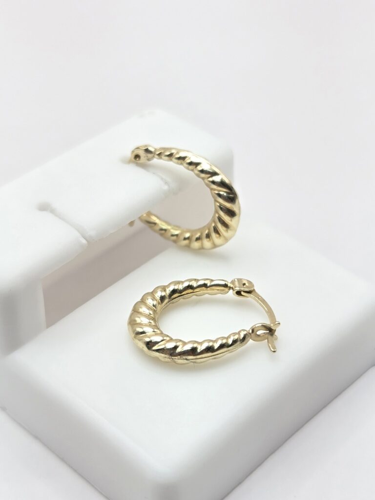 10K SHRIMP DESIGN BABY'S HOOP EARRINGS – JY Jewelry Wholesale