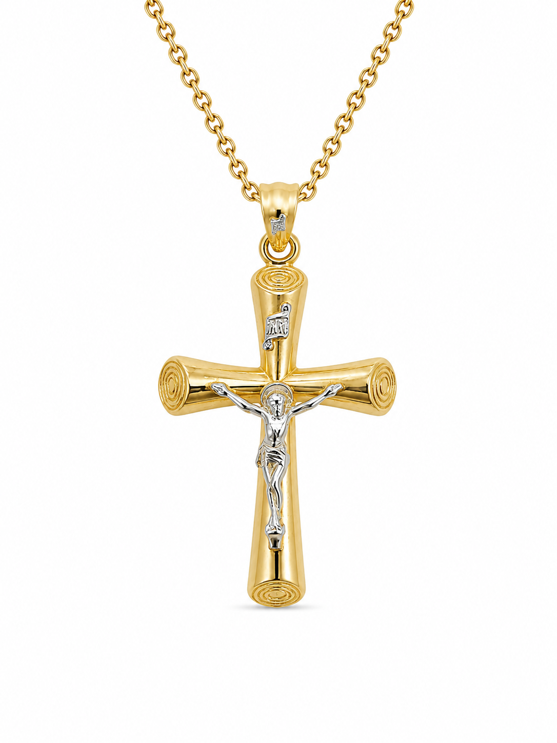 14K VINTAGE DESIGN CHRIST ON CROSS PENDANT – JY Jewelry Wholesale