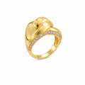 14K MODERN TWO NEVADA DROPS DESIGN RING – 8 – JY Jewelry Wholesale