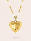 10K LARGE GEOMETRIC DESIGN HEART PENDANT – JY Jewelry Wholesale