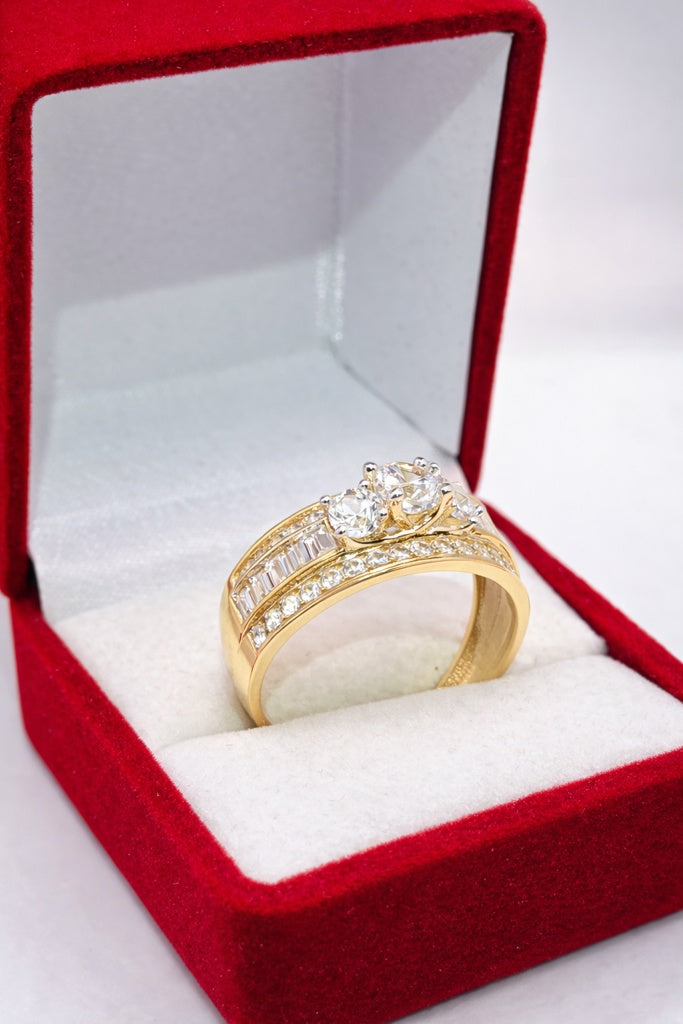 10K EXTRA SMALL ROUND ELEGANT PROMISE RING – 8 & 9 – JY Jewelry Wholesale