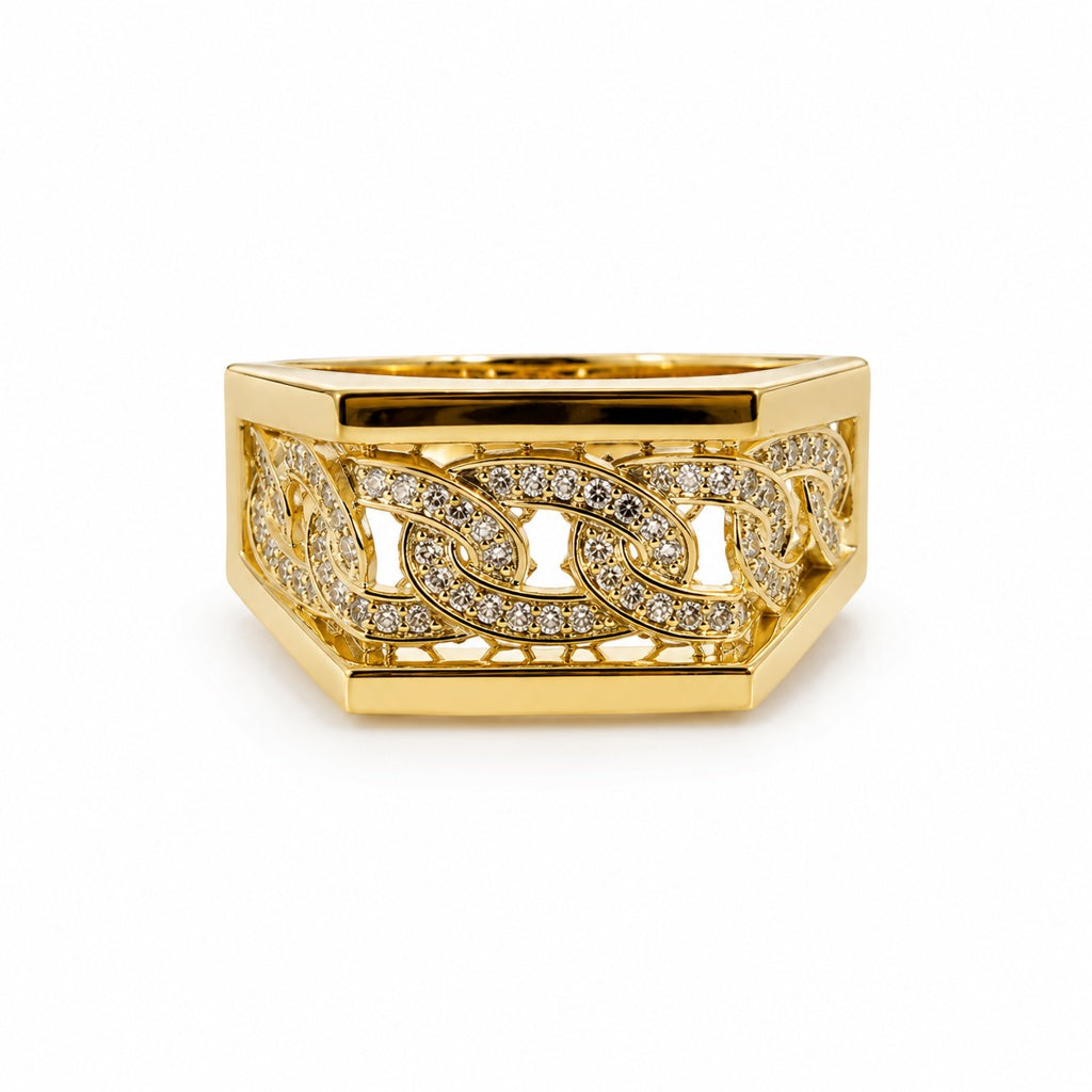 10K MODERN RING – 13 – JY Jewelry Wholesale
