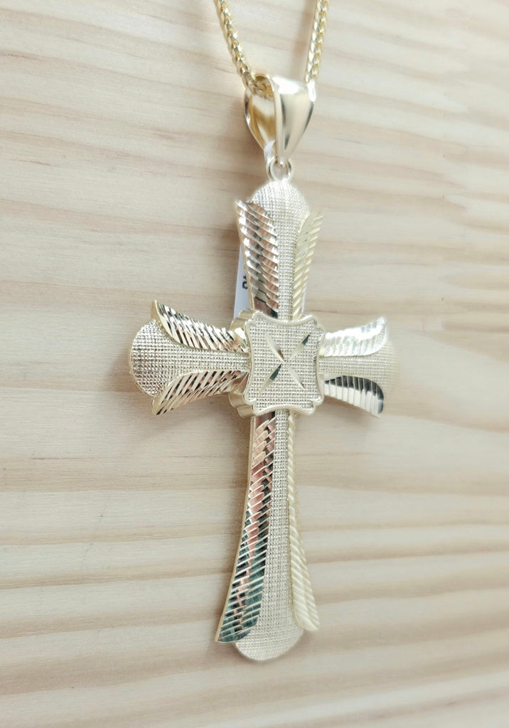 10K LARGE DIAMOND CUT CROSS PENDANT – JY Jewelry Wholesale