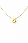 10K CHAIN ??WITH LETTER "S" PENDANT – 18 – JY Jewelry Wholesale