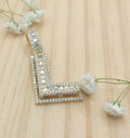 10K MEDIUM CZ "L" LETTER PENDANT – JY Jewelry Wholesale