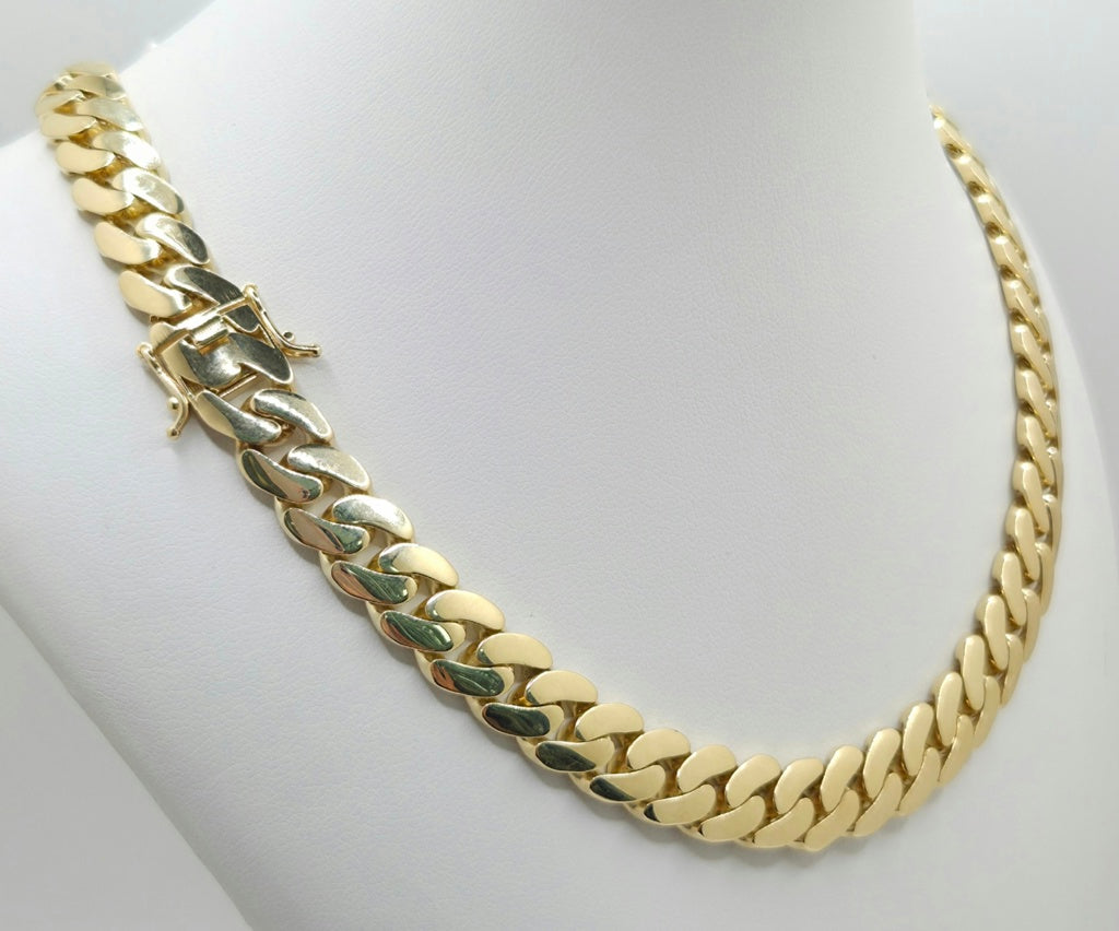 10K SEMISOLID CUBAN CHAIN – 7MM 24" – JY Jewelry Wholesale
