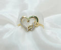 10K DELICATE CZ SILHOUETTE HEART INFINITY RING – 6-7 – JY Jewelry Wholesale