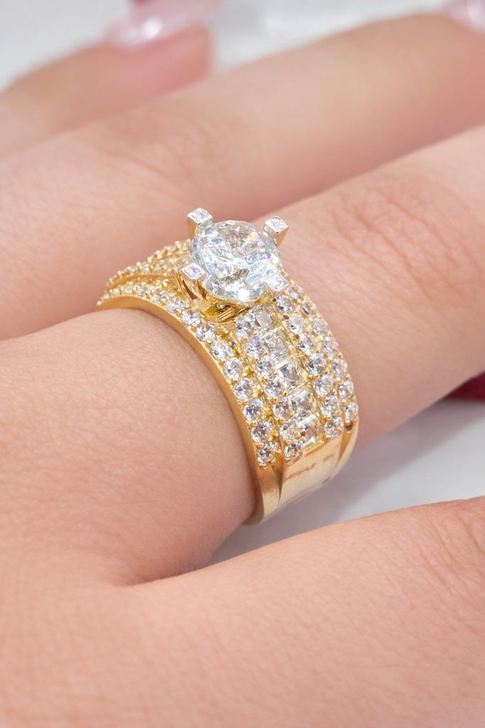 10K SMALL ROUND ELEGANT PROMISE RING – 7 & 8 & 9 – JY Jewelry Wholesale