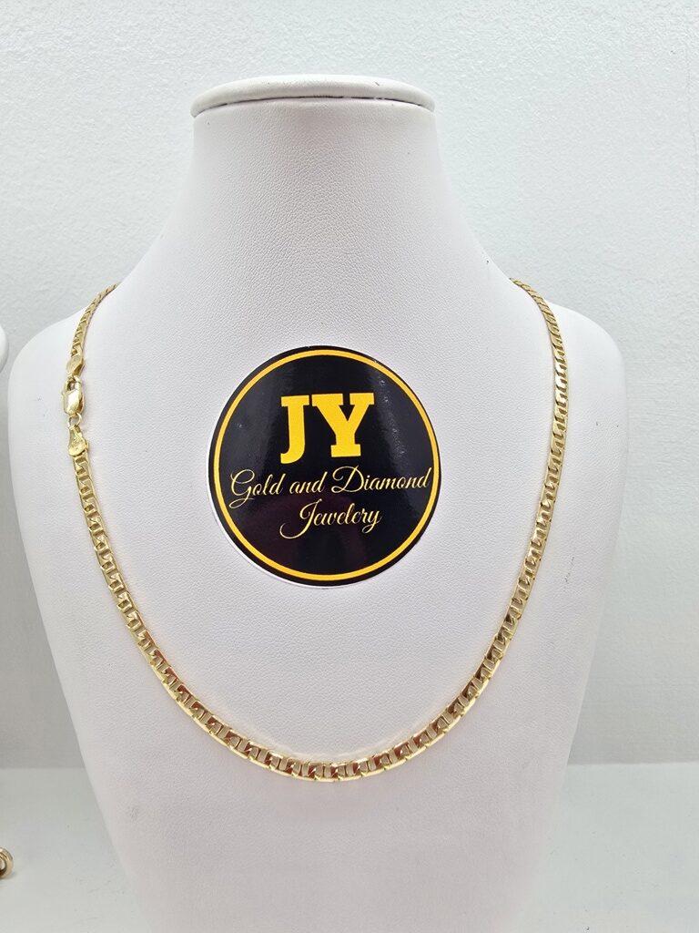 10K SQUARE MARINER CHAIN – 3mm 20" – JY Jewelry Wholesale