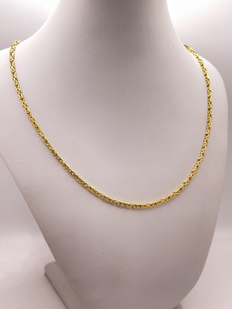 10K SOLID BYZENTINE CHAIN – 22" 3MM – JY Jewelry Wholesale