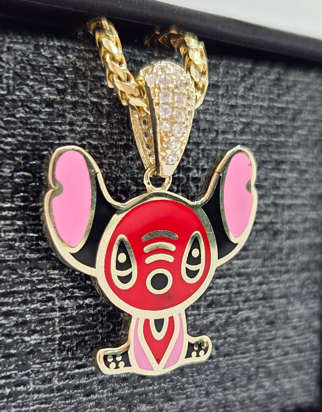 10K RED FLAT STYLE STITCH PENDANT – JY Jewelry Wholesale