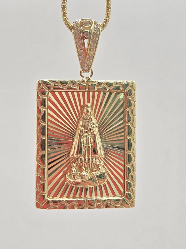 10K SMALL SQUARE CARIDAD PENDANT – JY Jewelry Wholesale