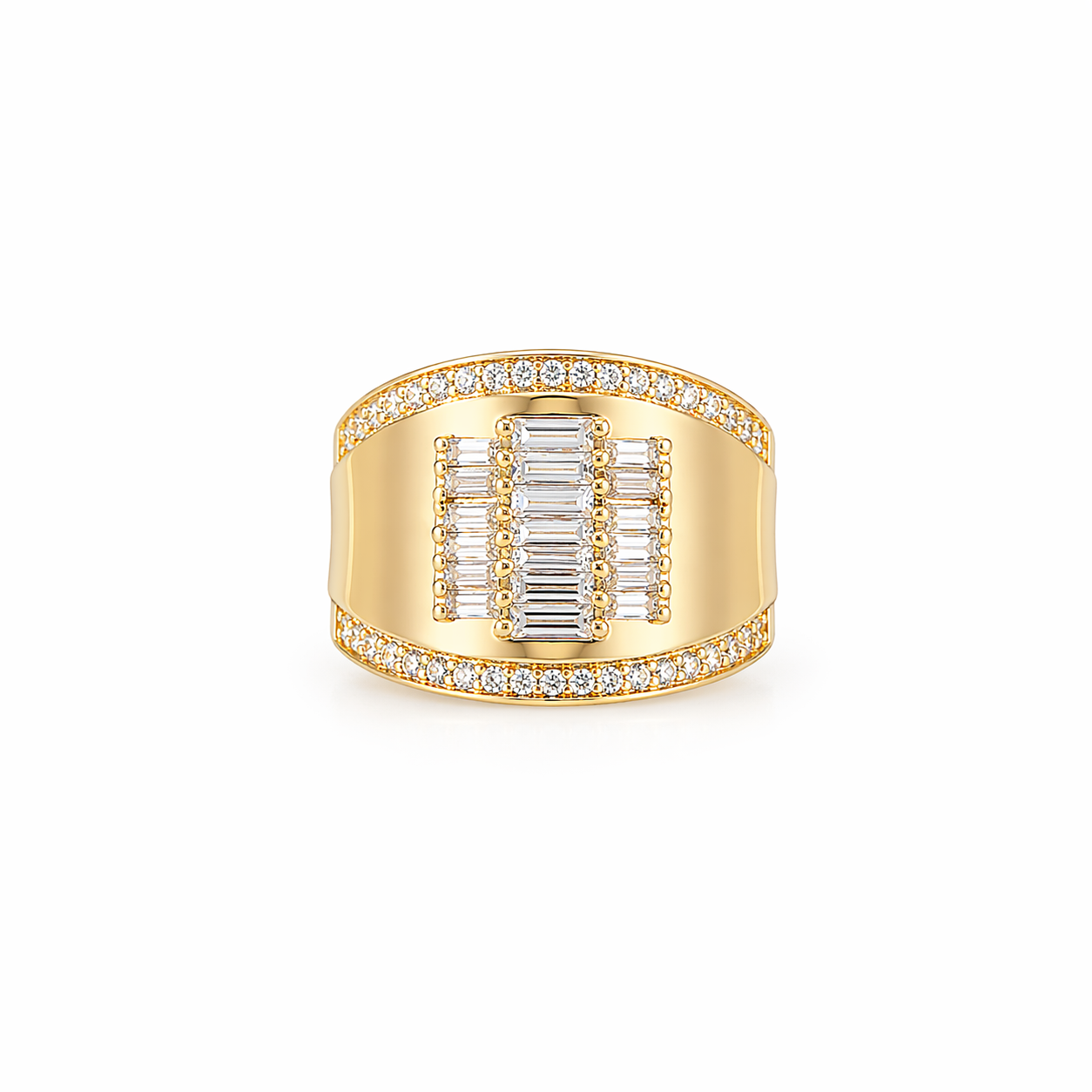 10K ELEGANT BAGETTE DESIGN WOMAN'S RING – 8 – JY Jewelry Wholesale