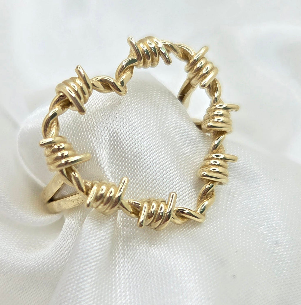 10K BIG KAROL G HEART RING – 8 – JY Jewelry Wholesale
