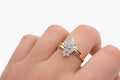 10K DELICATE ALMOND DESIGN DIAMOND WOMAN'S RING – 6.5 – JY Jewelry Wholesale